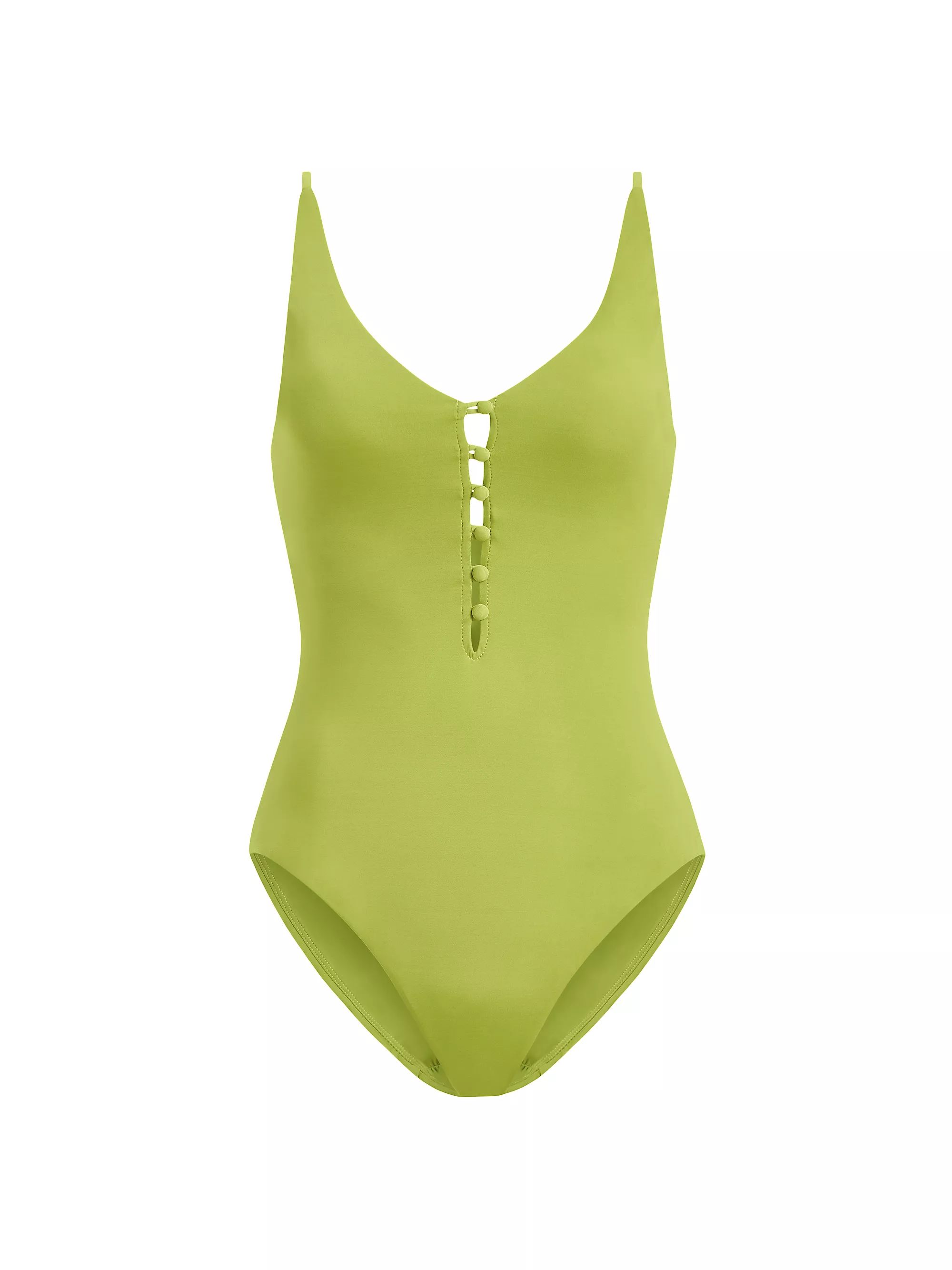 Milos Buttoned One-Piece Swimsuit | Saks Fifth Avenue