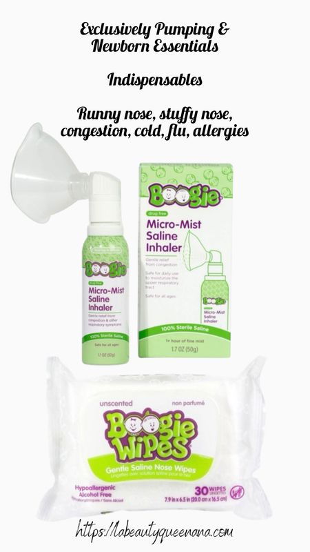 The Boogie Brand Micro-Mist Saline Inhaler
 ♡ Boogie Wipes Saline Nose Wipes ♡Indispensables for Runny nose, stuffy nose, 
congestion, cold, flu, allergies ♡

Read the entire post on my blog. Link in bio! 
https://labeautyqueenana.com

Series : Exclusively Pumping & Newborn Essentials |🤱🏾👧🏽👧🏽🍼| Intentional Motherhood Essentials & Tips🤱🏾| Exclusively Pumping & Newborn Essentials | Breastfeeding & Bottle Nursing Tips 🍼| 12 Weeks Postpartum ♡

Xoxo LaBeautyQueenANA ♡

Psalm 23 26 27 35 51 91🇨🇲

🍼
🤱🏾
👧🏽
👧🏽
🤰🏽
👨‍👩‍👧‍👧



#LTKbaby #LTKbump #LTKkids