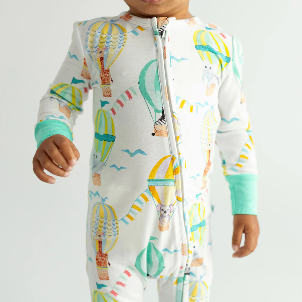 Hot Air Balloon Green Baby Convertible Sleeper | Balloon Wonder | Posh Peanut