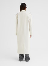 Cream Tailored Longline Utility Coat – Seana | 4th & Reckless