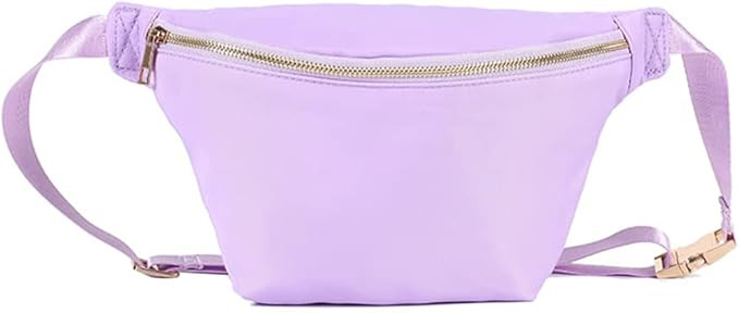 YogoRun Large Waist Bag Pack Fanny Bag Pack Nylon for Women & Girls (Purple,Large) | Amazon (US)