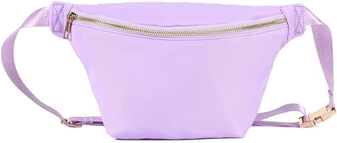 YogoRun Large Waist Bag Pack Fanny Bag Pack Nylon for Women & Girls (Purple,Large) | Amazon (US)
