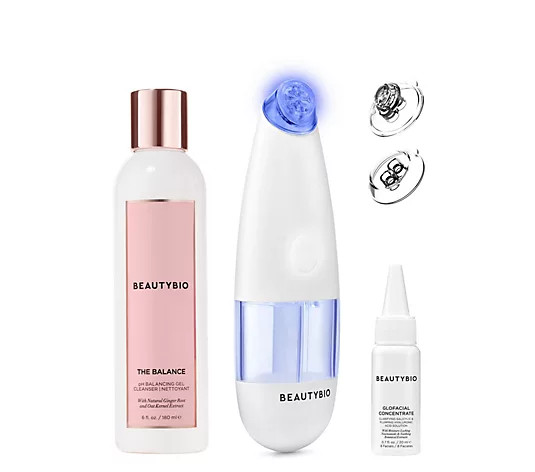BeautyBio GloFacial Pore Cleansing Tool w/ The Balance - QVC.com | QVC