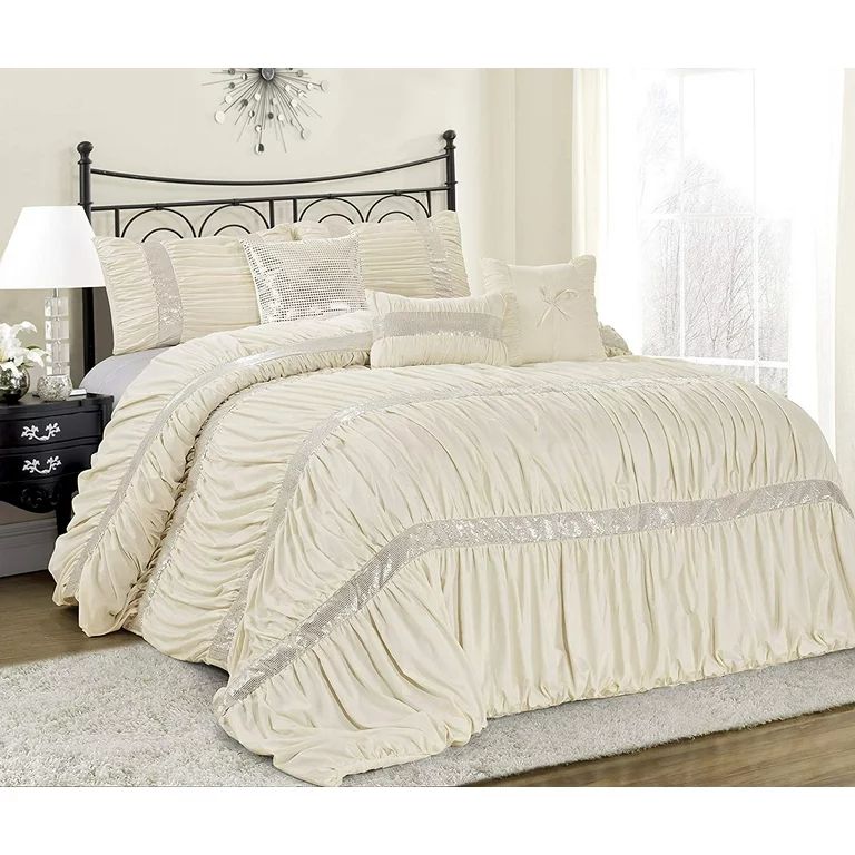 HIG Classic and original 250 Thread Count 7 Piece Comforter Sets King with Comforter and Standard... | Walmart (US)