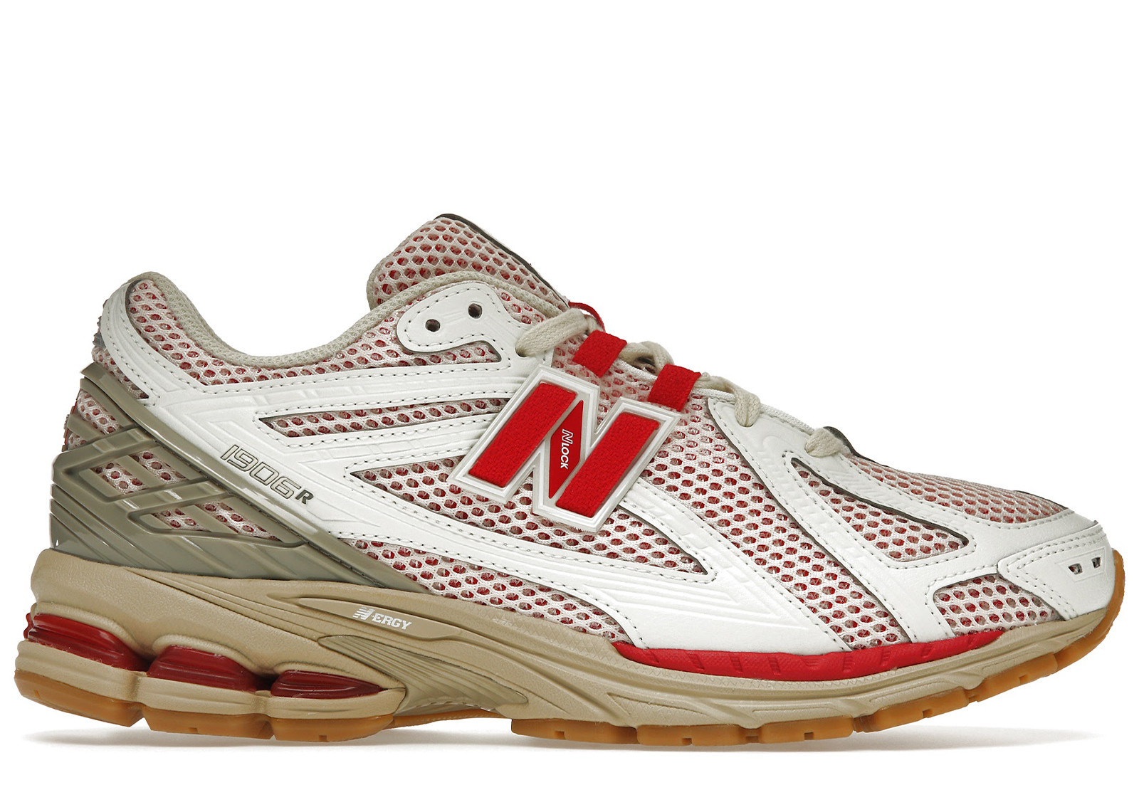 Men's New Balance 1906R Sneakers in White/Red/Cream | StockX