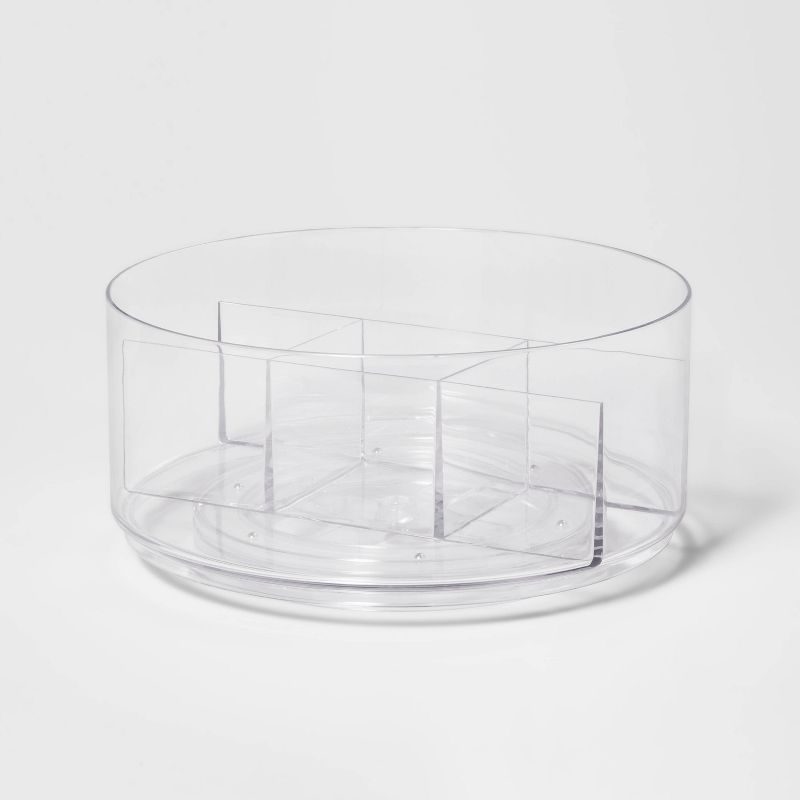 Bathroom Plastic Spinning Turntable Beauty Organizer Clear - Brightroom™ | Target