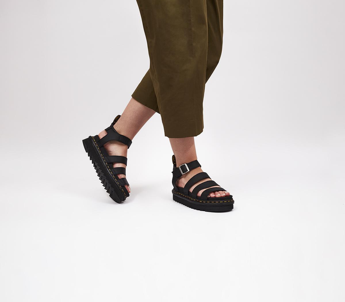 Dr. Martens Blaire Sandals Black Hydro - Women’s Sandals | OFFICE London (UK)