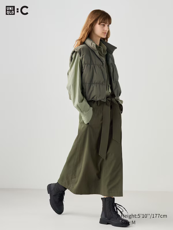 Belted Flared Skirt | UNIQLO (US)