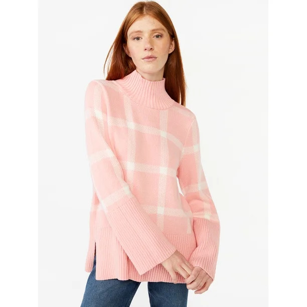 Free Assembly Women's Rib Turtleneck Sweater, Midweight - Walmart.com | Walmart (US)