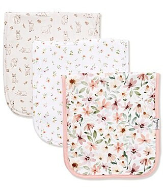 Copper Pearl Baby Girls Natalie Floral Print Burp Cloths 3-Pack - One Size | Dillard's