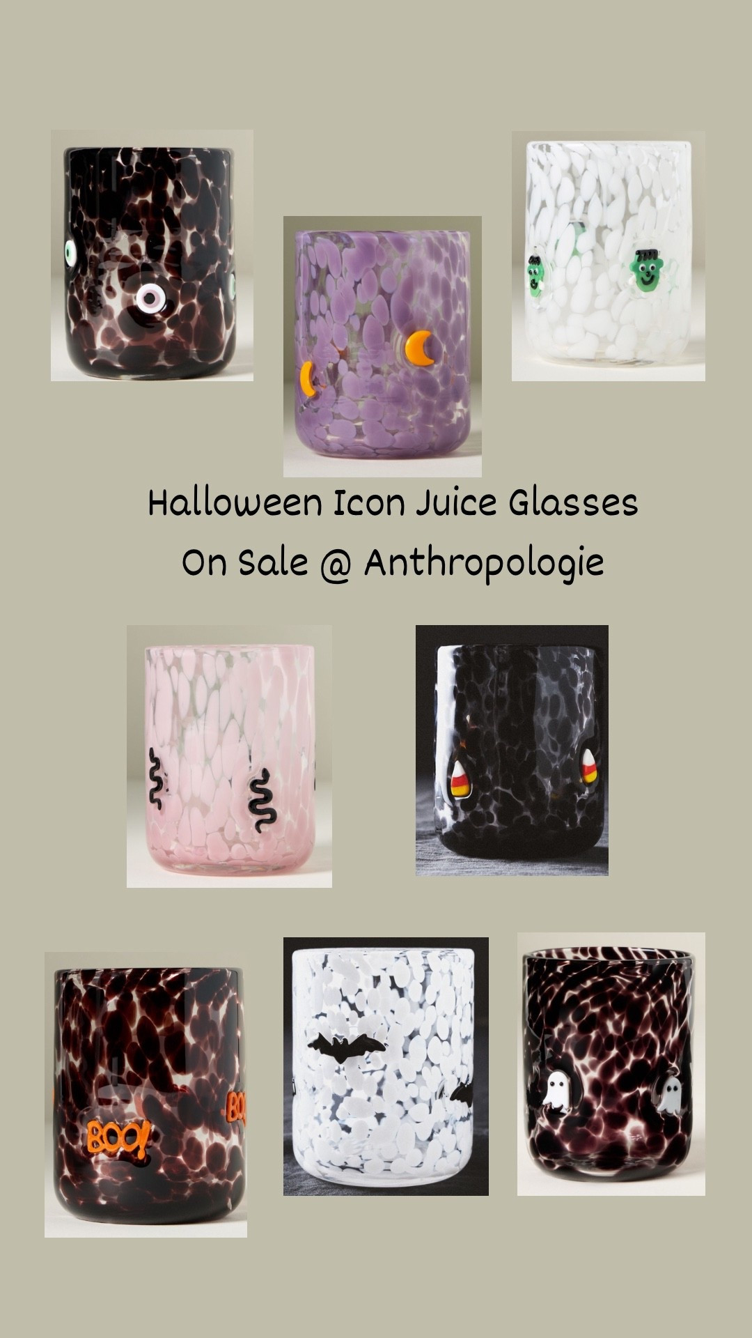 On sale icon juice glasses! Under $12! Perfect for Halloween cocktails or fall coffees! 

#LTKHalloween #LTKFallSale #LTKSaleAlert