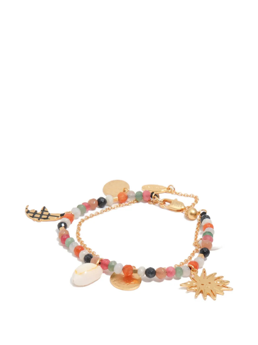 Bimba y Lola Double Sun And Moon Brushed Bracelet | Gold | FARFETCH | Farfetch Global