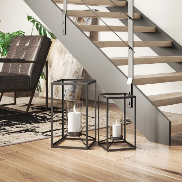 2 Piece Tabletop Lantern Set (Set of 2) | Wayfair North America