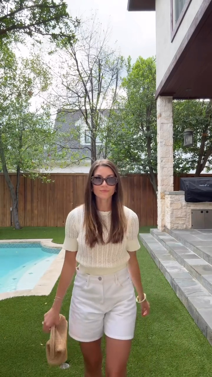 Spring classics with @kiltecollection 🫶🏼 I’ve already worn this top multiple times, it goes with literally everything!

Comment SHOP for outfit links - also including my wrap sandals that are 10k steps approved, my clutch under $100, and various mom-approved length white shorts! 

#kilteambassador #springoutfitinspo #springoutfitideas #closetstaples #classicstyle #microinfluencer #elevatedbasics #igreels #pinterestoutfits #momstyle #wardrobestaples