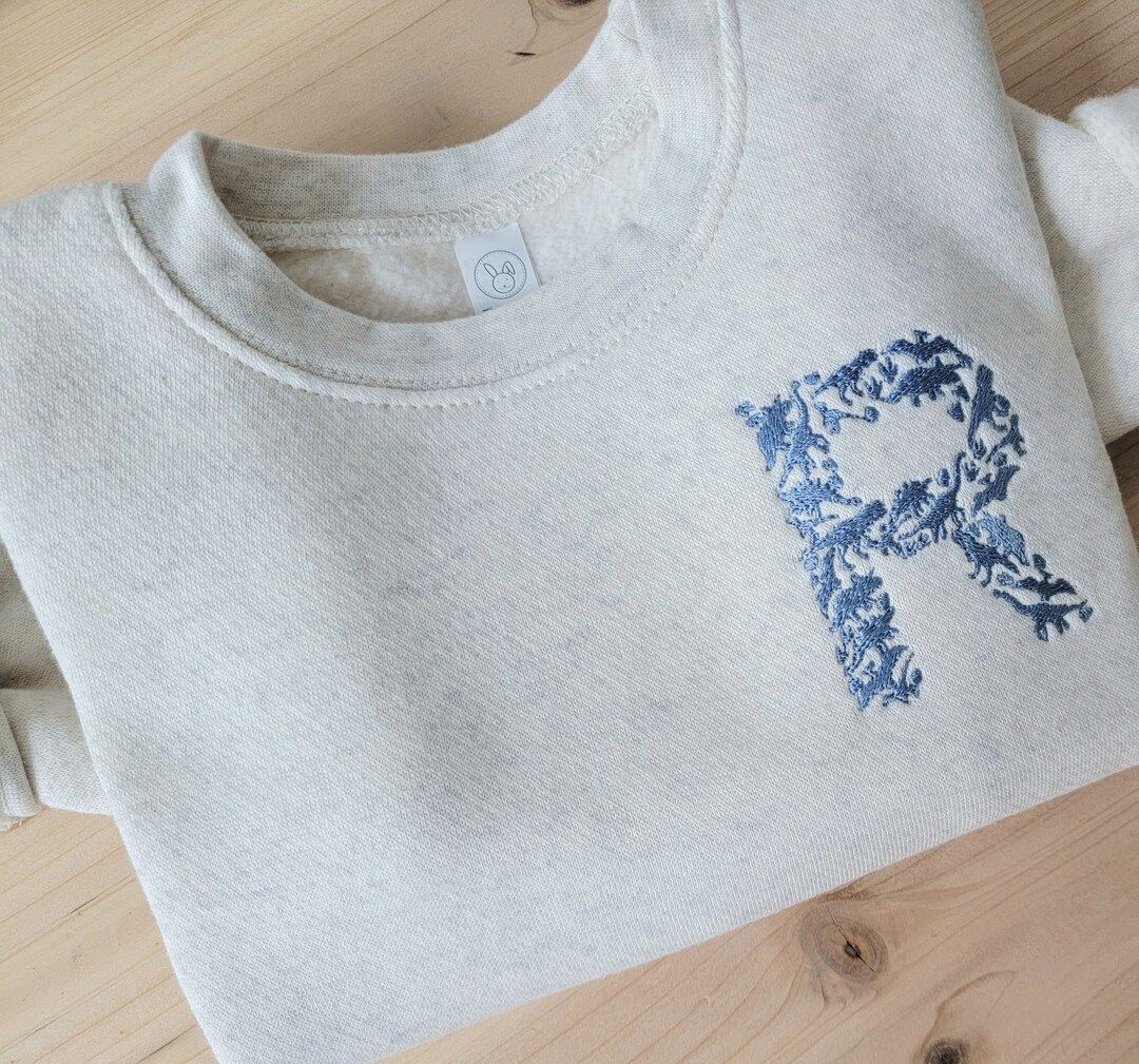 Custom Embroidered Toddler Sweatshirt-Toddler Neutral Sweaters-Embroidery name-Personalized Kid S... | Etsy (US)