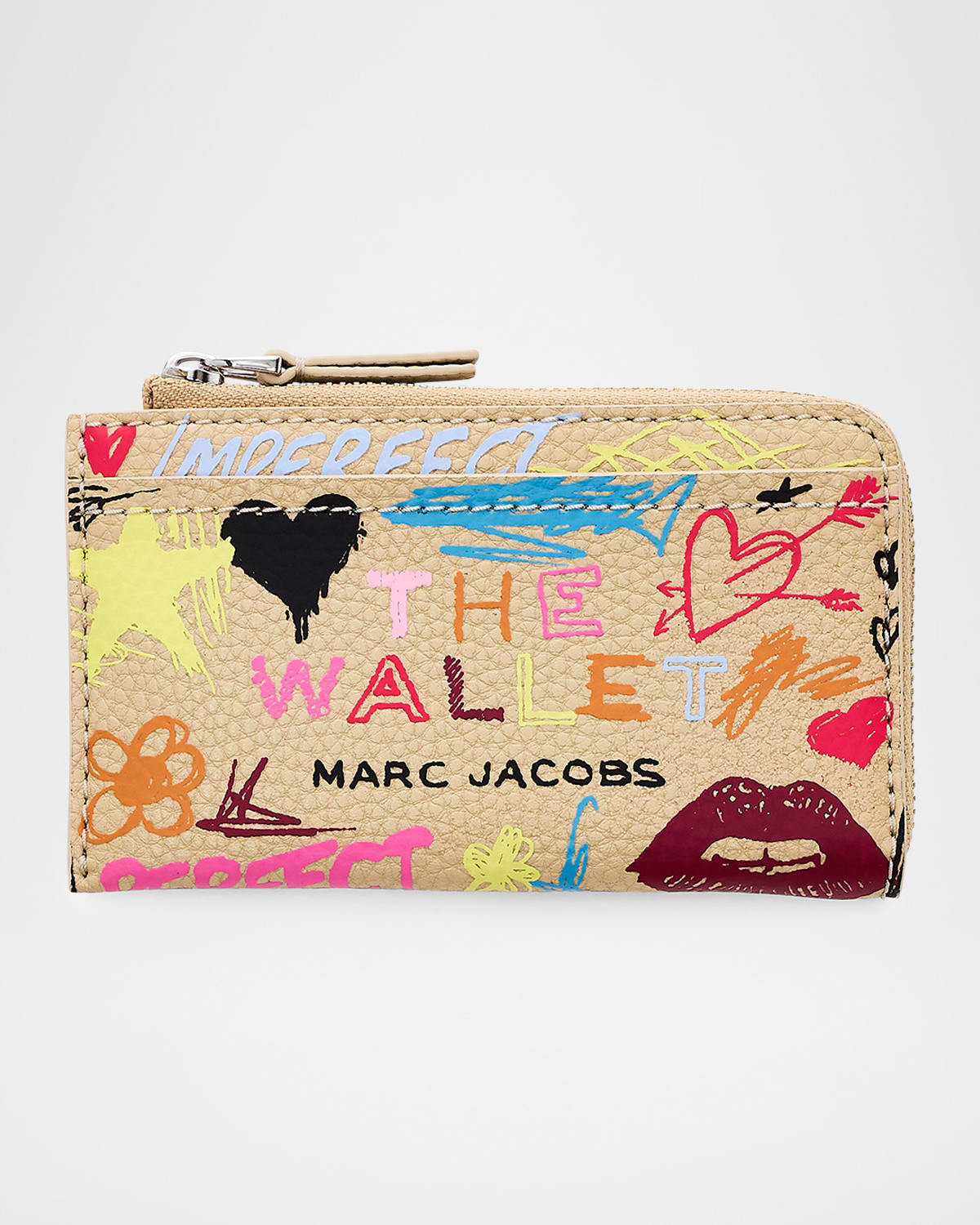 The Punk Scribble Top Zip Multi Wallet | Neiman Marcus
