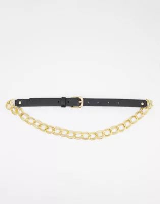 ASOS DESIGN chain waist belt in gold metal work | ASOS (Global)