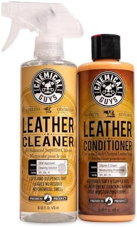 Chemical Guys Leather Cleaner and Conditioner Kit - Car Cleaner and Conditioner, Safely Cleans & ... | Amazon (US)