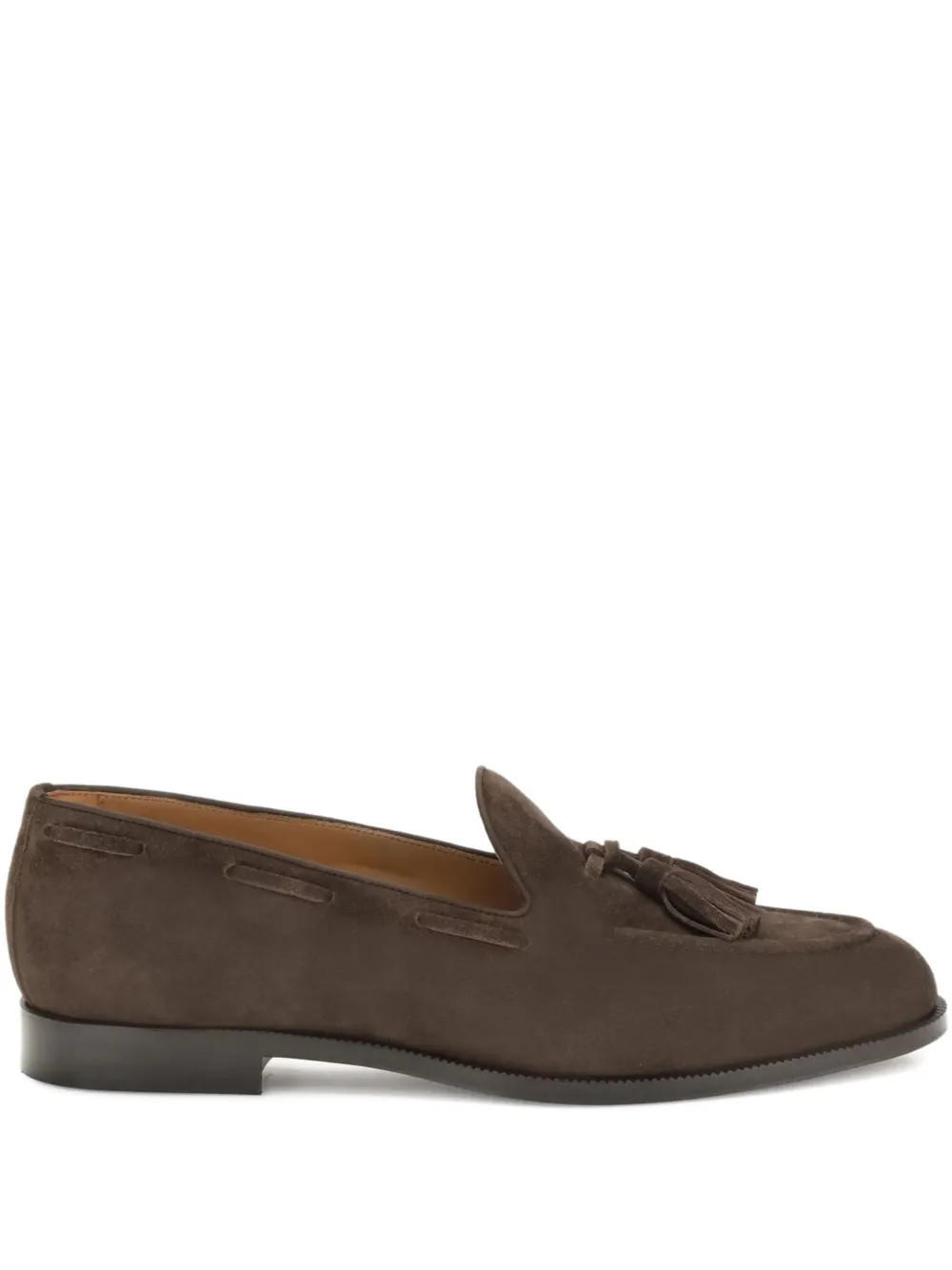 Loro Piana tassel suede loafers - Brown | Farfetch Global