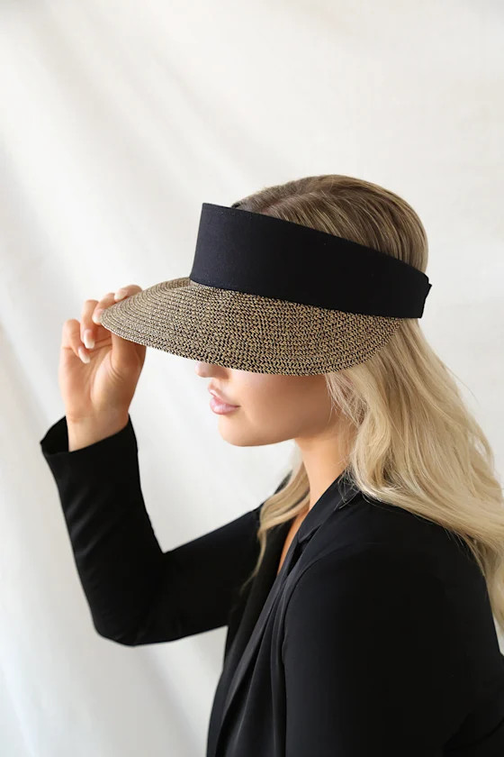 Bright Sunlight Natural Multi High Crown Straw Visor | Lulus (US)