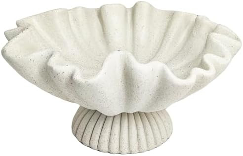 Decorative Bowl for Home Decor - Large Handmade Centerpiece Pedestal Bowl - 10" Key and Purse Wav... | Amazon (US)