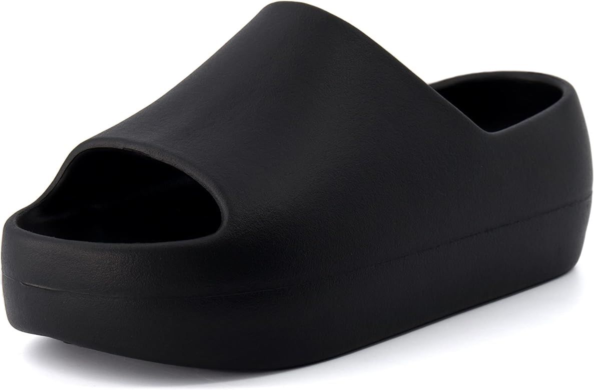 CUSHIONAIRE Women's Harrison platform slide sandal with +Comfort | Amazon (US)