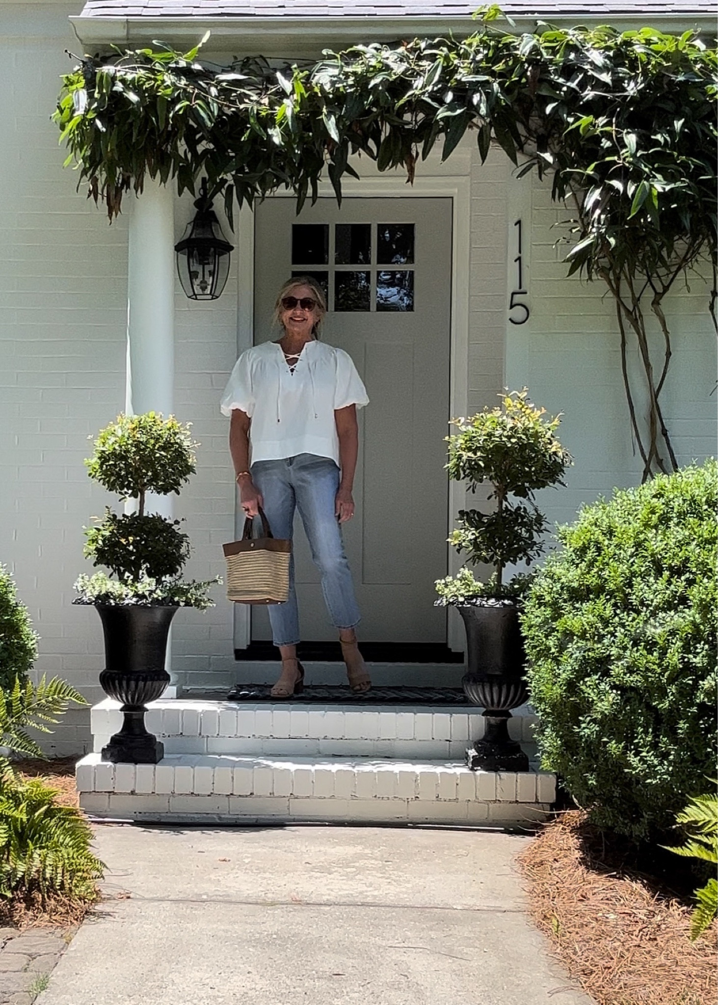 My white top is currently on sale!  



#LTKstyletip #LTKunder100 #LTKsalealert