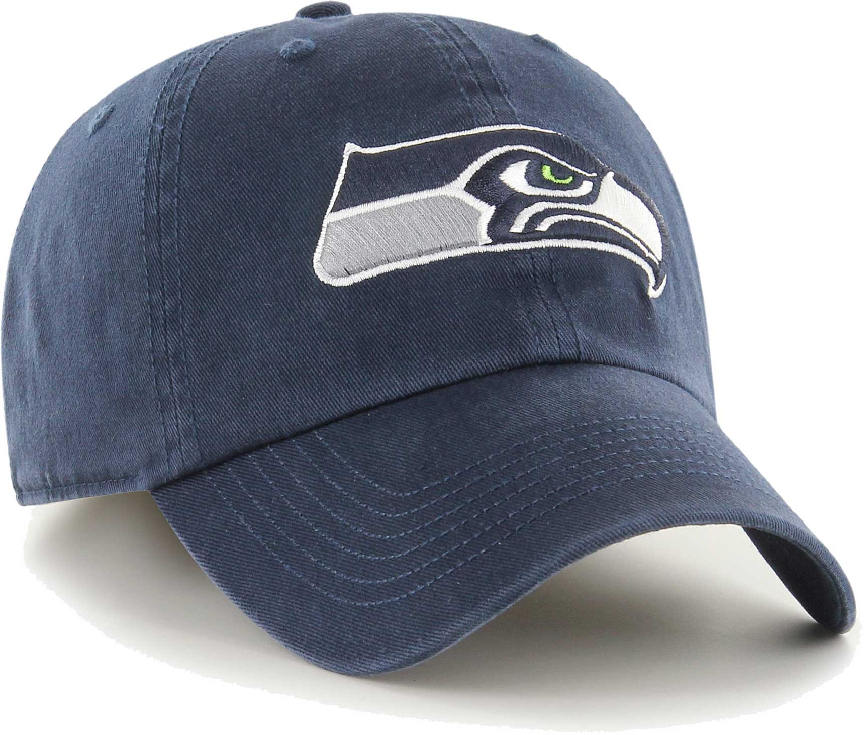 Men's '47 Navy Seattle Seahawks Franchise Logo Fitted Hat | Fanatics
