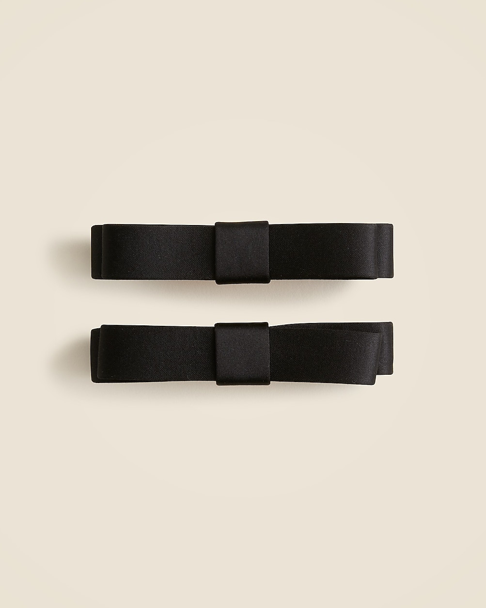 Satin bow hair clips set-of-two | J. Crew US