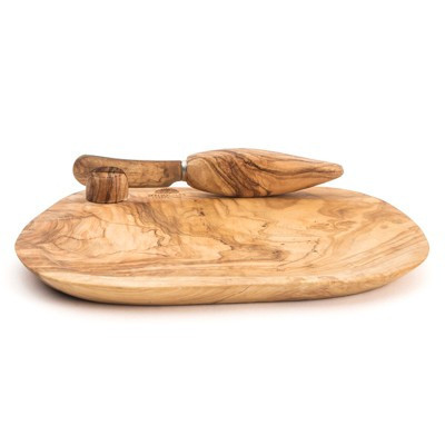Berard France Olive Wood Handcrafted Butter Dish & Knife | Target