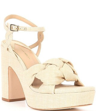 Antonio Melani Mya Linen Braided Platform Dress Sandals | Dillard's | Dillard's