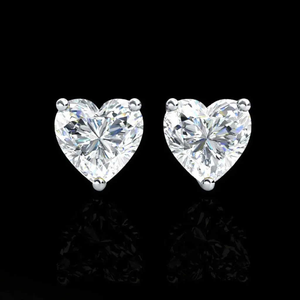 Anna Zuckerman Bethenny Frankel 4 Carat Heartthrob Studs in Platinum | Anna Zuckerman