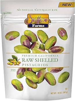 Setton Farms Naturally Raw Shelled Pistachios 20 oz Value Bag, No Shell Pistachios, Non-GMO Proje... | Amazon (US)