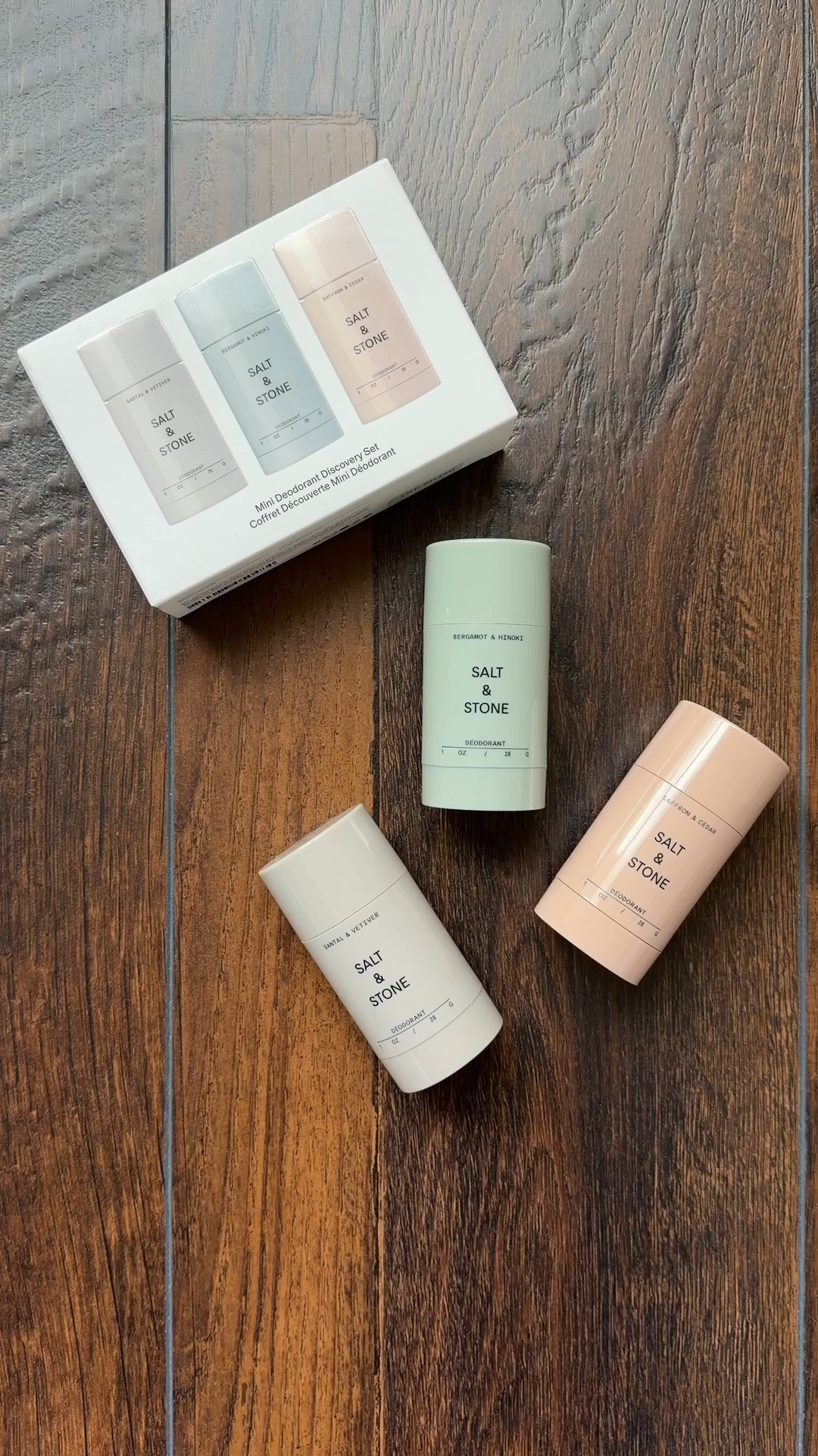 Such a good little Sephora find! ✨🤍 If you’ve been wanting to try a clean deodorant without committing to a full size, this discovery set is the perfect place to start. 🫶🏻 The three scents are light and keep me feeling fresh throughout the day! The Salt & Stone mini sizes are also so convenient for travel or everyday in your purse. I’ve linked it in my LTK! ☺️ @Sephora @Salt & Stone #giftideas #travelsize #cleanbeauty

#LTKselfcare #LTKBeauty #LTKTravel
