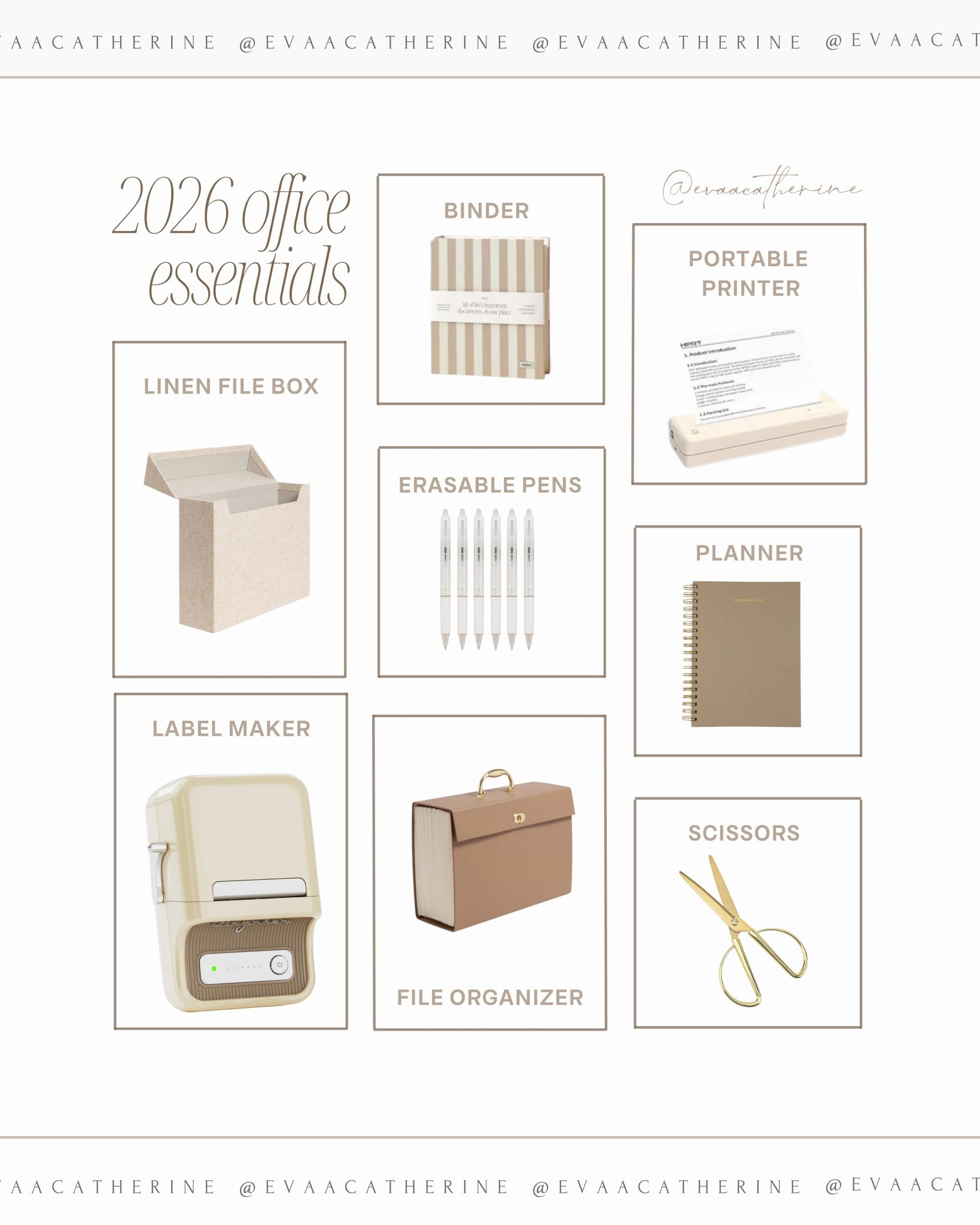 Sharing my 2026 office essentials — practical, neutral, and actually enjoyable to use 🤍 These are the pieces that help keep everything organized while still feeling cohesive and calm on your desk. 

#officeessentials #homeofficeinspo #ltkoffice #neutraloffice #organizationideas #desksetup #workfromhome #ltkfinds

#LTKHome
