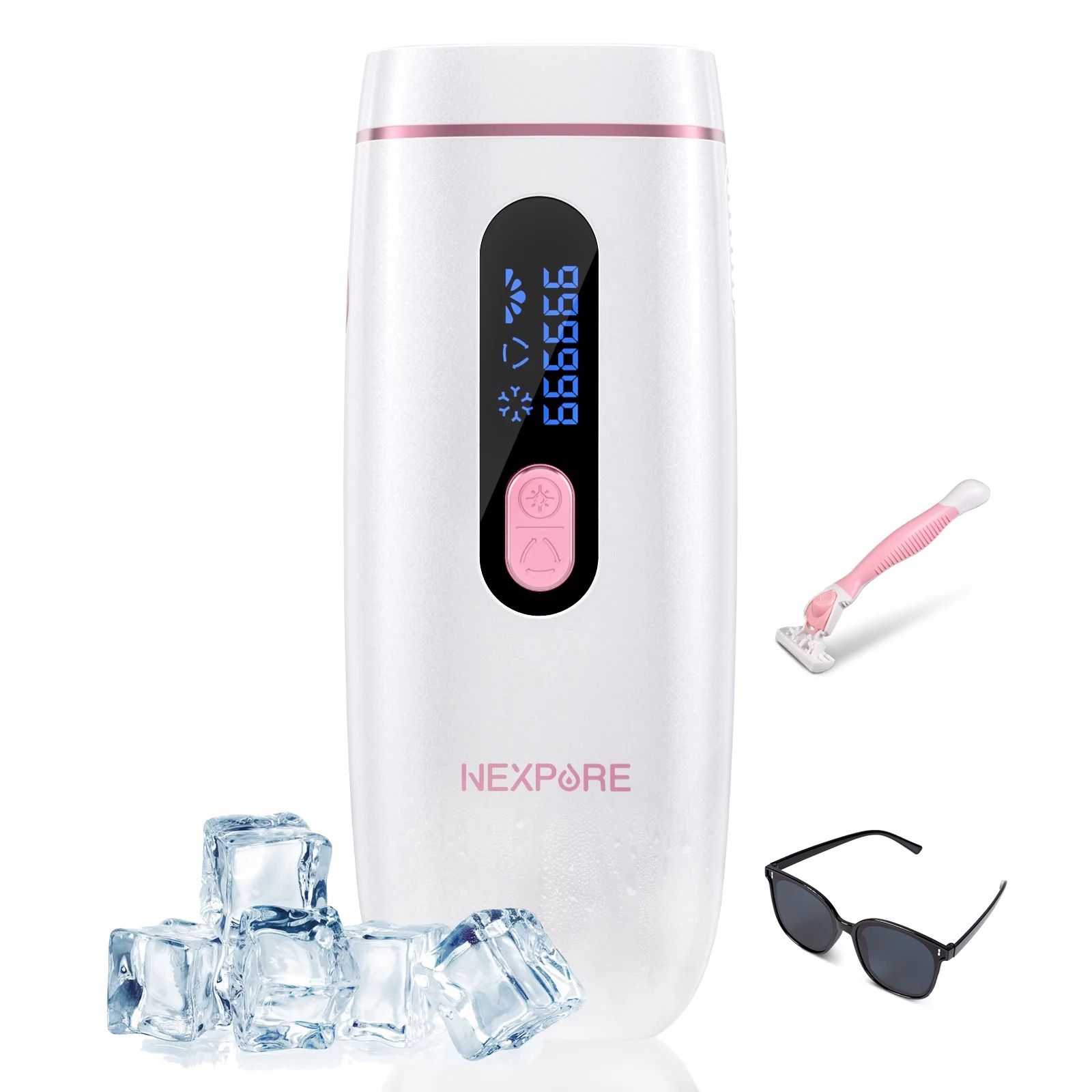 NEXPURE Laser Hair Removal Device, Permanent Painless for Women and Men Body Hair Removal with Se... | Walmart (US)