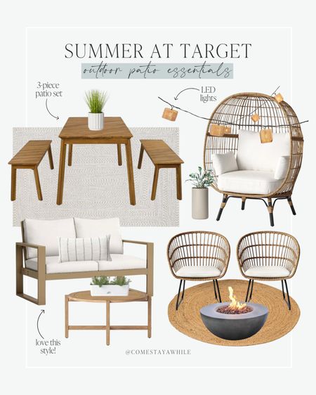 I found the cutest outdoor patio furniture from @target! LED outdoor lights, faux plants, cute patio chairs, and much more! Run to @target today! 🤩

#LTKSeasonal #LTKHome #LTKStyleTip