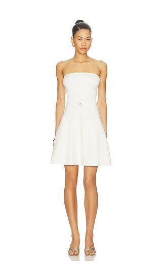 Karina Grimaldi Mira Knit Mini Dress in White. - size M | Revolve Clothing (Global)