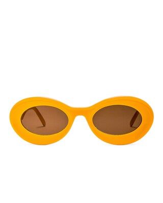 Paula's Ibiza Oval Sunglasses | FWRD 