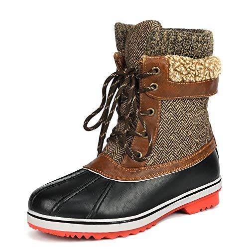 DREAM PAIRS Women's Mid Calf Waterproof Winter Snow Boots | Amazon (US)