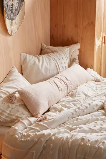 Cozy Slub Tassel Body Pillow | Urban Outfitters (US and RoW)