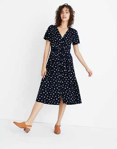 Daylily Midi Dress in Daisy Dots | Madewell