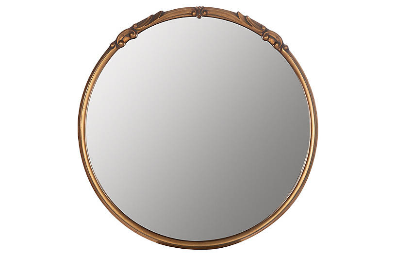 Melisande Wall Mirror, Gold | One Kings Lane