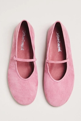 Jeffrey Campbell Dancerina Suede Ballet Flats | Anthropologie (US)