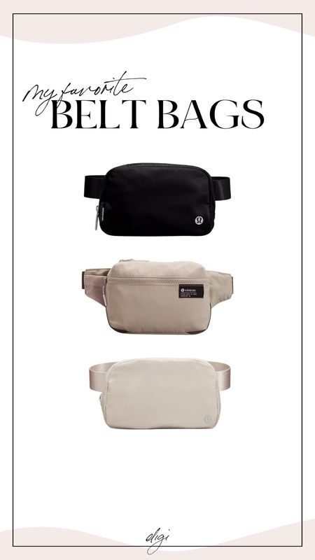 Favorite belt bags! Perfect when you’re on the go 🖤