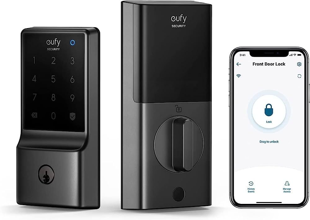 eufy Security C210(E110) Smart Lock, 5-in-1 Keyless Entry Door Lock, Built-in WiFi Deadbolt, Smar... | Amazon (US)