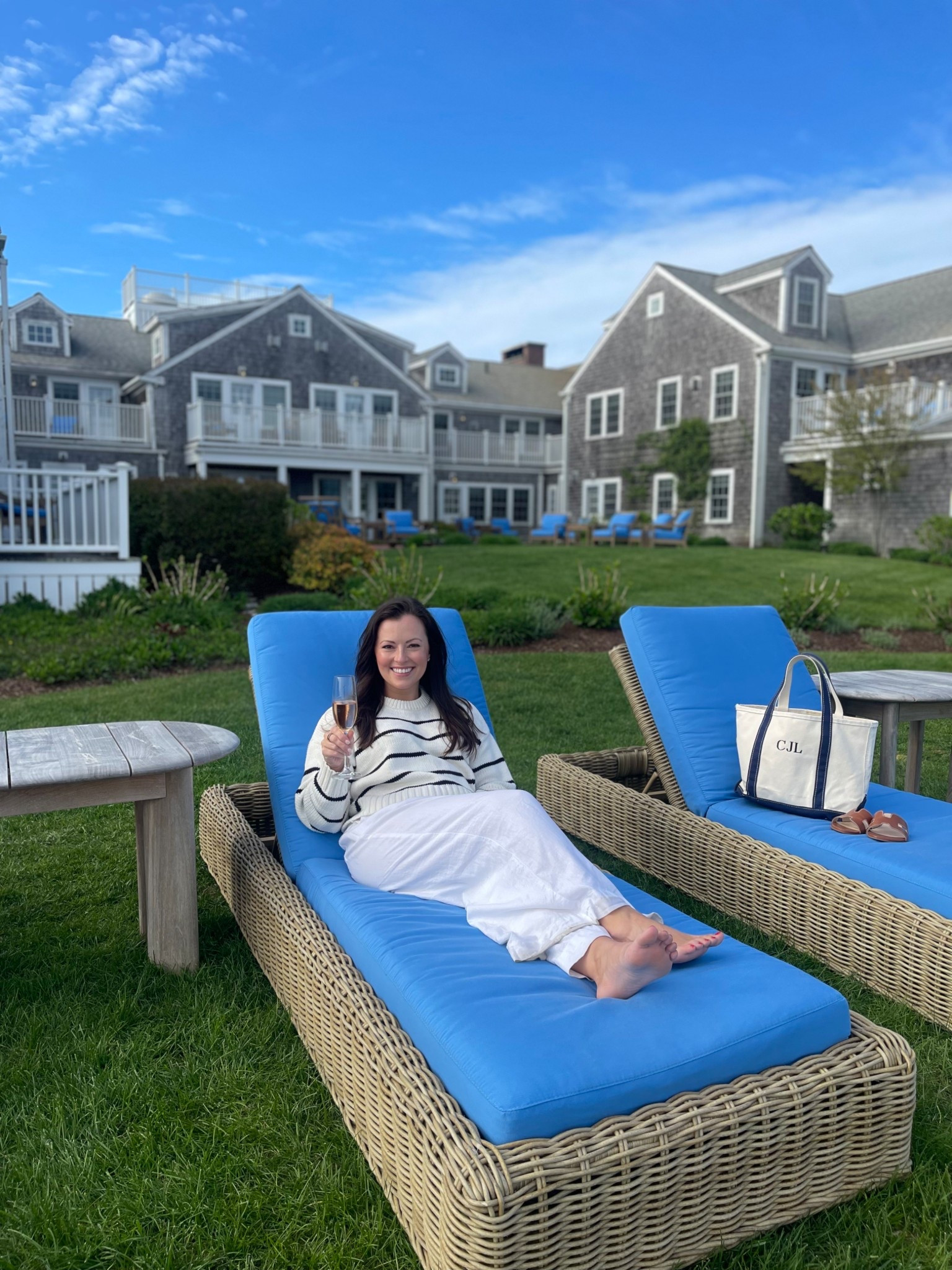 What to wear in Nantucket
New England summer
Vacation outfit idea 
Nantucket casual day outfit 

Size: small ivory striped sweater, 4/S in white linen pants 

#LTKStyleTip #LTKSeasonal #LTKTravel