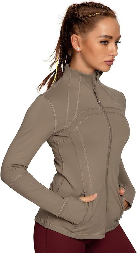 QUEENIEKE Women's Sports Define Jacket Slim Fit and Cottony-Soft Handfeel 60927 | Amazon (US)