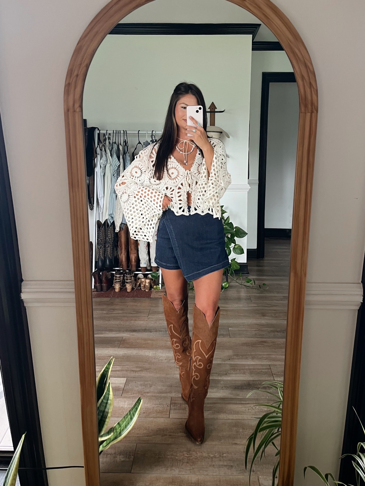 Western bohemian, I love!! Top is 40% off 
Code “Lori” to save on skirt and boots!!

#LTKStyleTip #LTKFestival #LTKShoeCrush