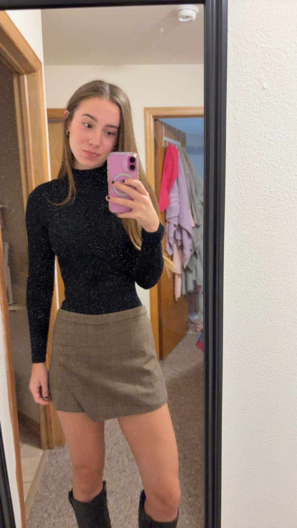 Dusty mirror but cute fall outfit!
Bodysuit - true to size (S) - 2 years ago Abercrombie 
Skirt - true to size (4)
Boots - true to size (8)

#LTKGiftGuide #LTKSeasonal #LTKHoliday